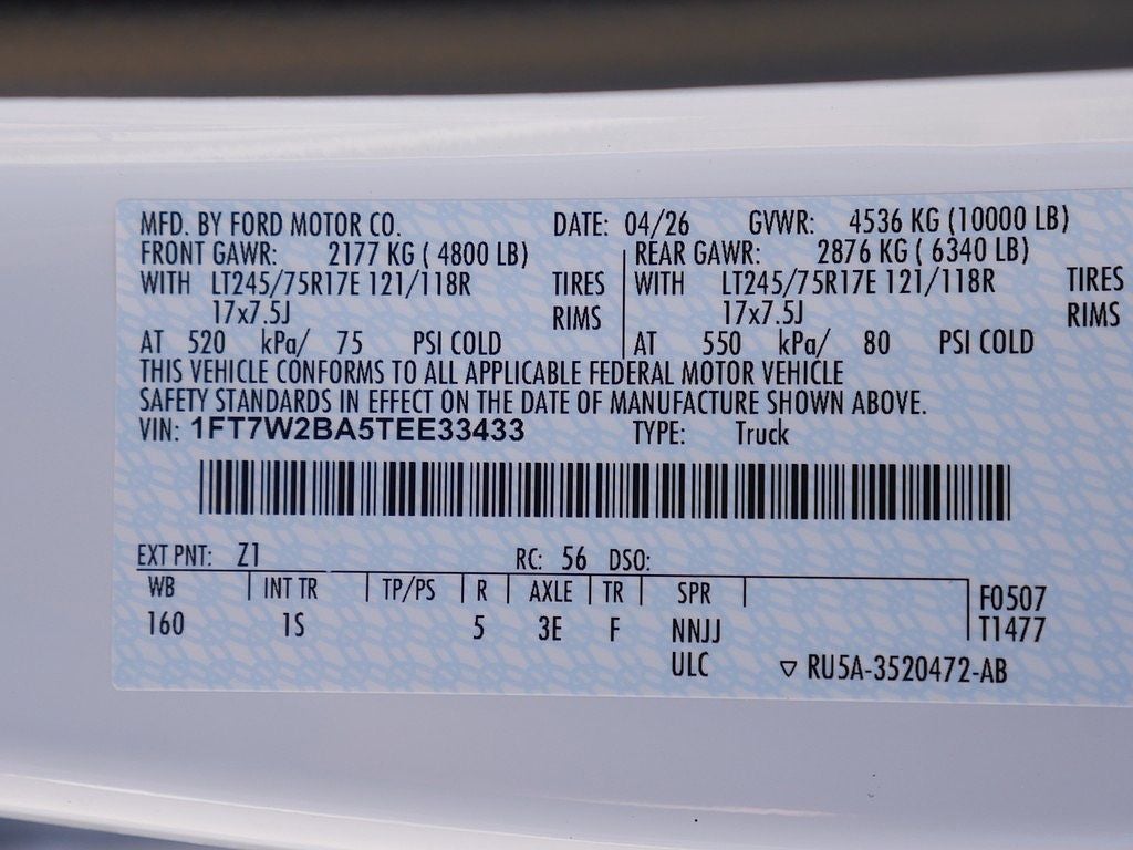 2026 Ford F-250SD XL CREW 4WD