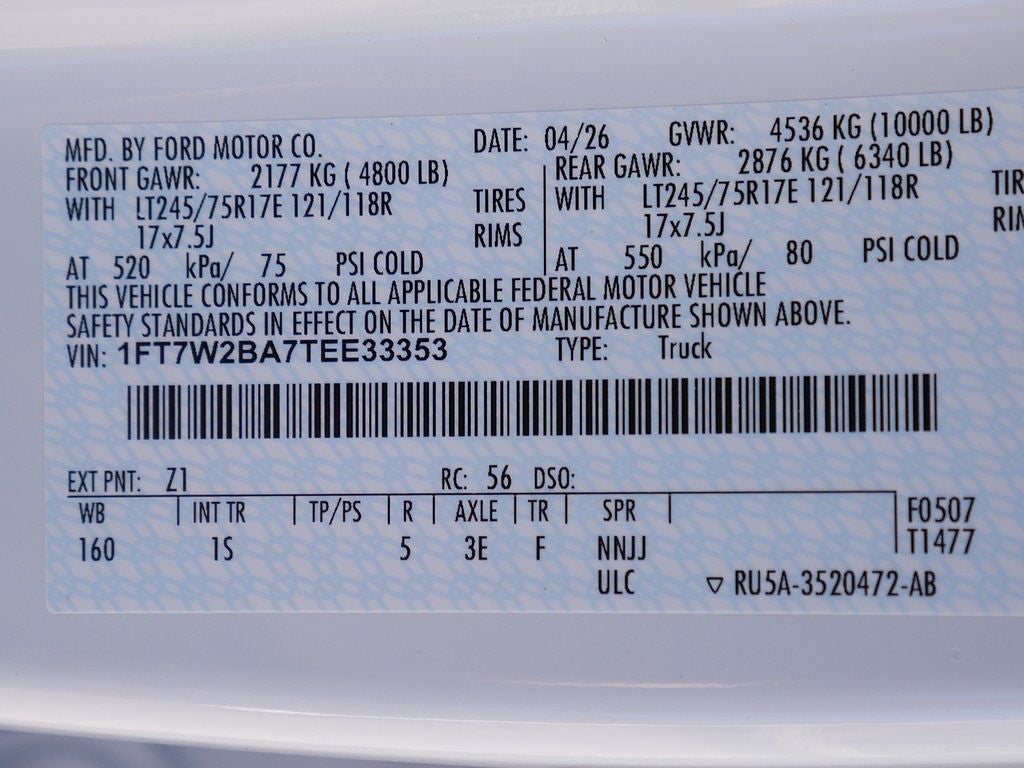 2026 Ford F-250SD XL CREW 4WD