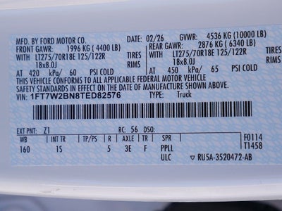 2026 Ford F-250SD XL CREW 4WD