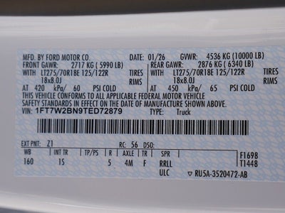 2026 Ford F-250SD XL CREW 4WD