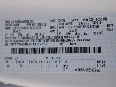 2026 Ford F-250SD XL CREW 4WD