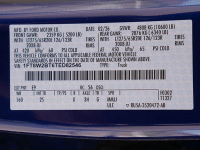 2026 Ford F-250SD XLT CREW 4WD