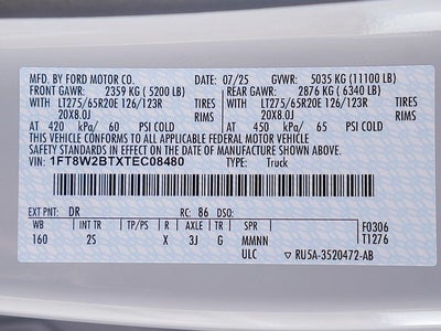 2026 Ford F-250SD XLT BLACK WIDOW 4WD