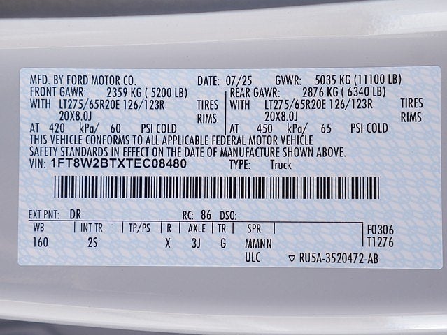 2026 Ford F-250SD XLT BLACK WIDOW 4WD