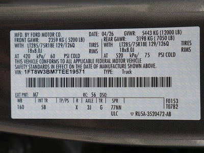 2026 Ford F-350SD Lariat CREW 4WD