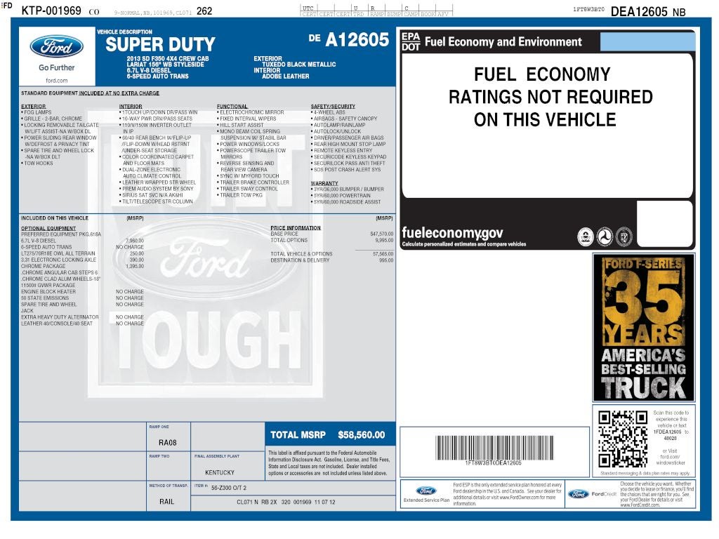 2013 Ford F-350SD Lariat CREW 6.7