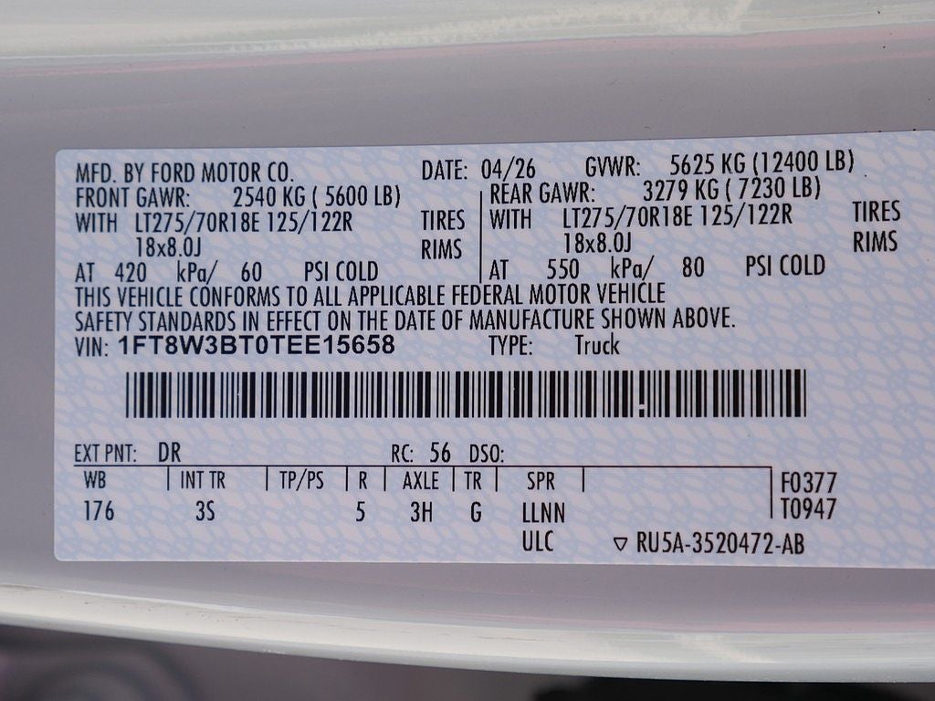 2026 Ford F-350SD XLT CREW 4WD