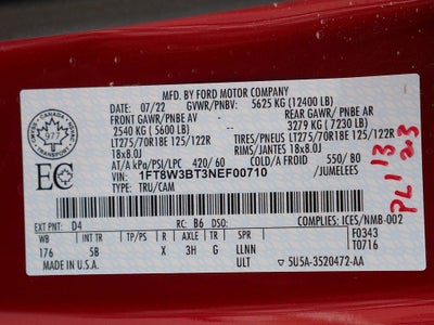 2022 Ford F-350SD Lariat CREW 6.7