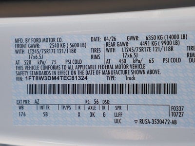 2026 Ford F-350SD Lariat DRW 4WD
