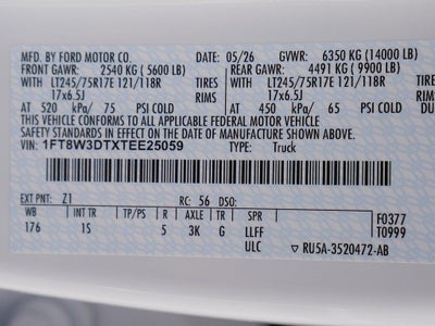 2026 Ford F-350SD XL DRW 4WD