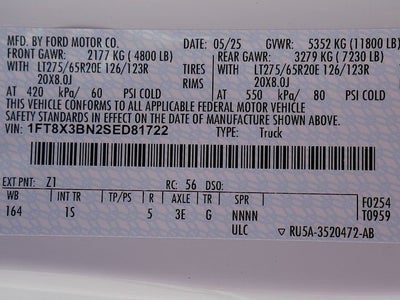 2025 Ford F-350SD XL SUPERCAB 4WD