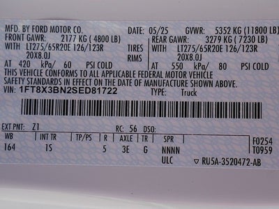 2025 Ford F-350SD XL SUPERCAB 4WD