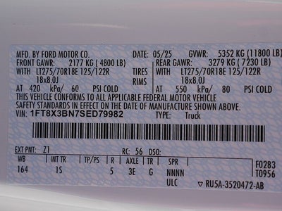 2025 Ford F-350SD XL SUPERCAB 4WD