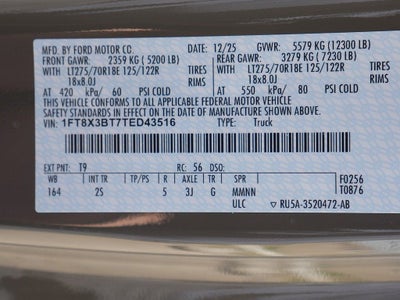 2026 Ford F-350SD XLT SUPER CAB 4WD