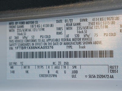 2022 Ford Transit-250 HIGH ROOF CARGO