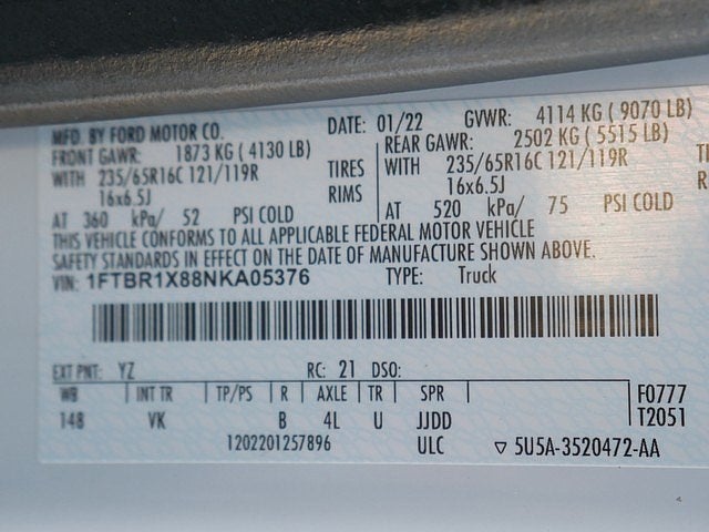 2022 Ford Transit-250 HIGH ROOF CARGO