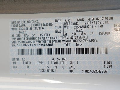 2026 Ford Transit-250 Base AWD