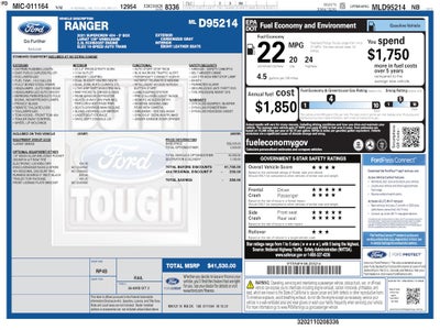 2021 Ford Ranger Lariat CREW