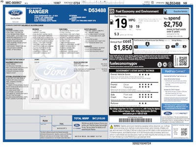 2022 Ford Ranger Lariat TREMOR CREW 4WD