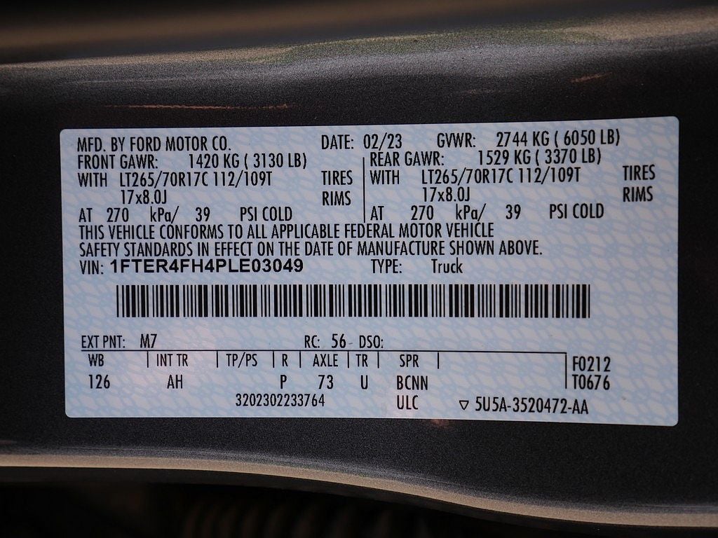 2023 Ford Ranger XLT TREMOR