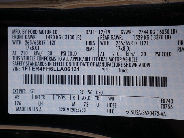 2020 Ford Ranger XLT CREW