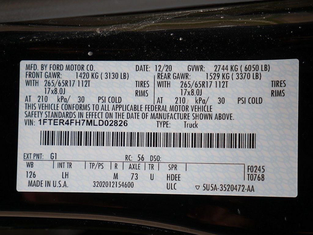 2021 Ford Ranger XLT CREW 4WD