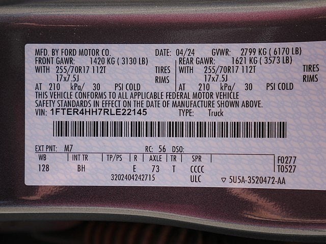 2024 Ford Ranger XLT CREW