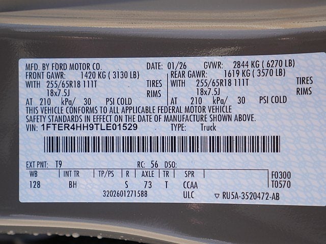 2026 Ford Ranger XLT CREW 4WD