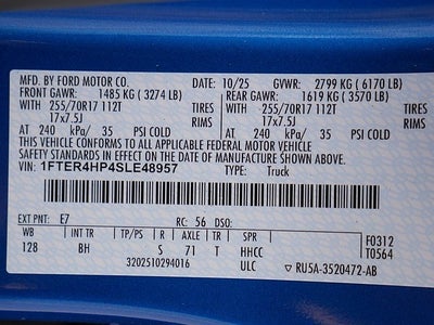 2025 Ford Ranger XLT CREW 4WD