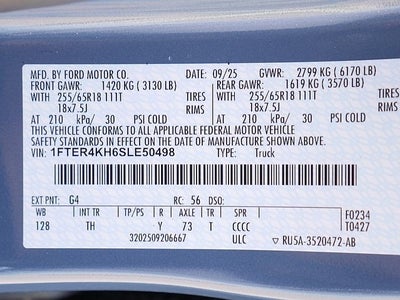 2025 Ford Ranger Lariat CREW 4WD