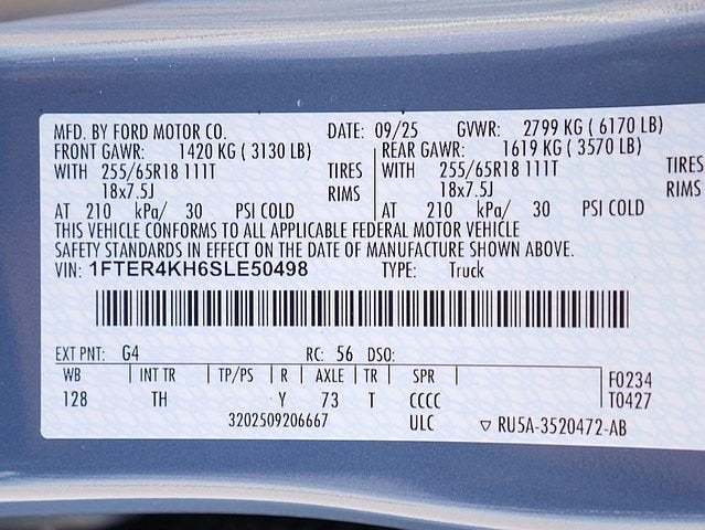 2025 Ford Ranger Lariat CREW 4WD