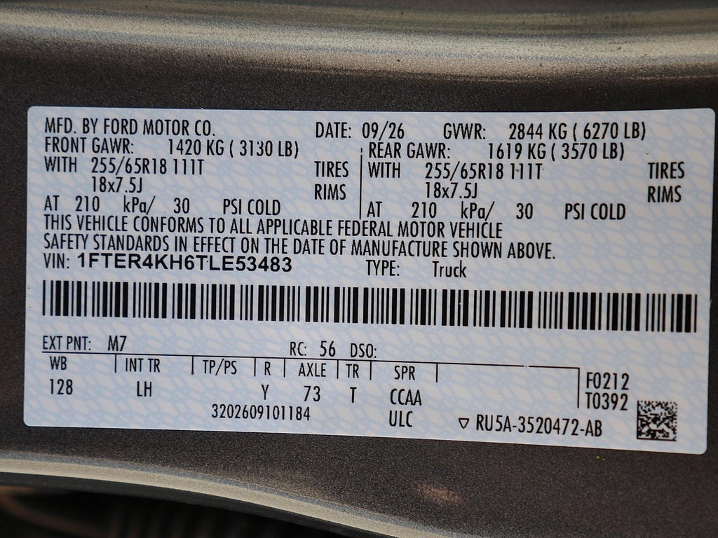 2026 Ford Ranger Lariat CREW 4WD