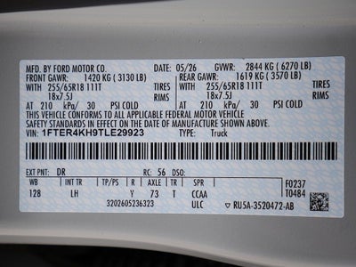 2026 Ford Ranger Lariat CREW 4WD