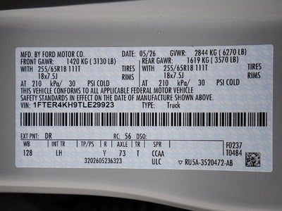 2026 Ford Ranger Lariat CREW 4WD