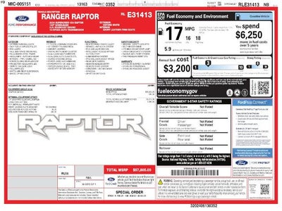 2024 Ford Ranger Raptor 4WD