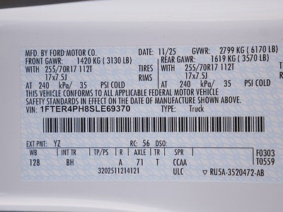 2025 Ford Ranger XL CREW 4WD