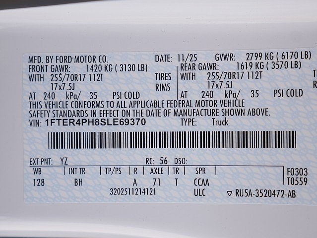 2025 Ford Ranger XL CREW 4WD