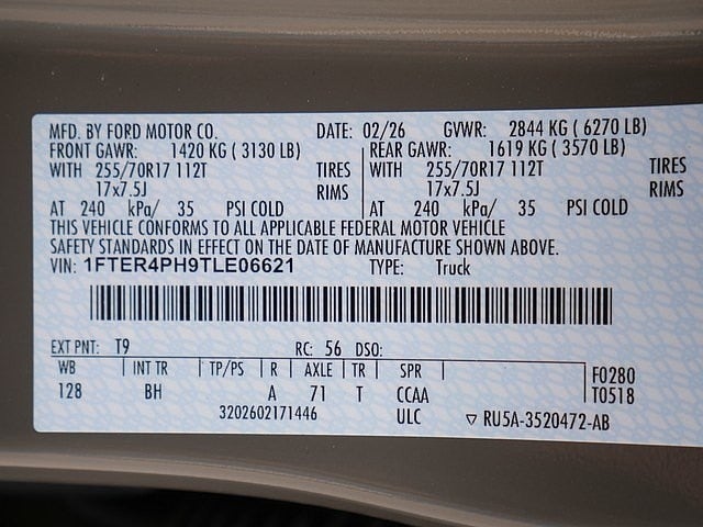 2026 Ford Ranger XL CREW 4WD