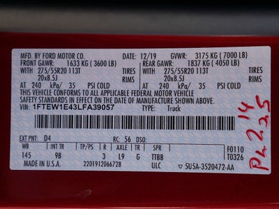 2020 Ford F-150 Platinum CREW 3.5