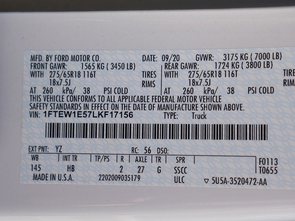 2020 Ford F-150 Lariat CREW 5.0
