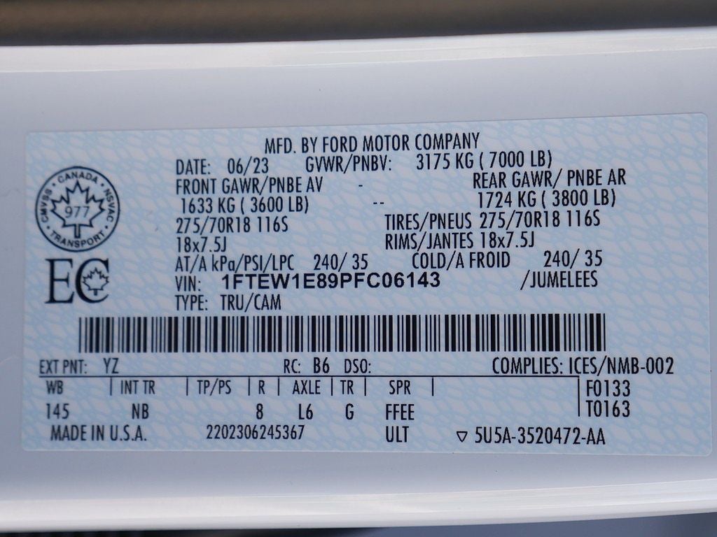 2023 Ford F-150 Tremor CREW 3.5 402A