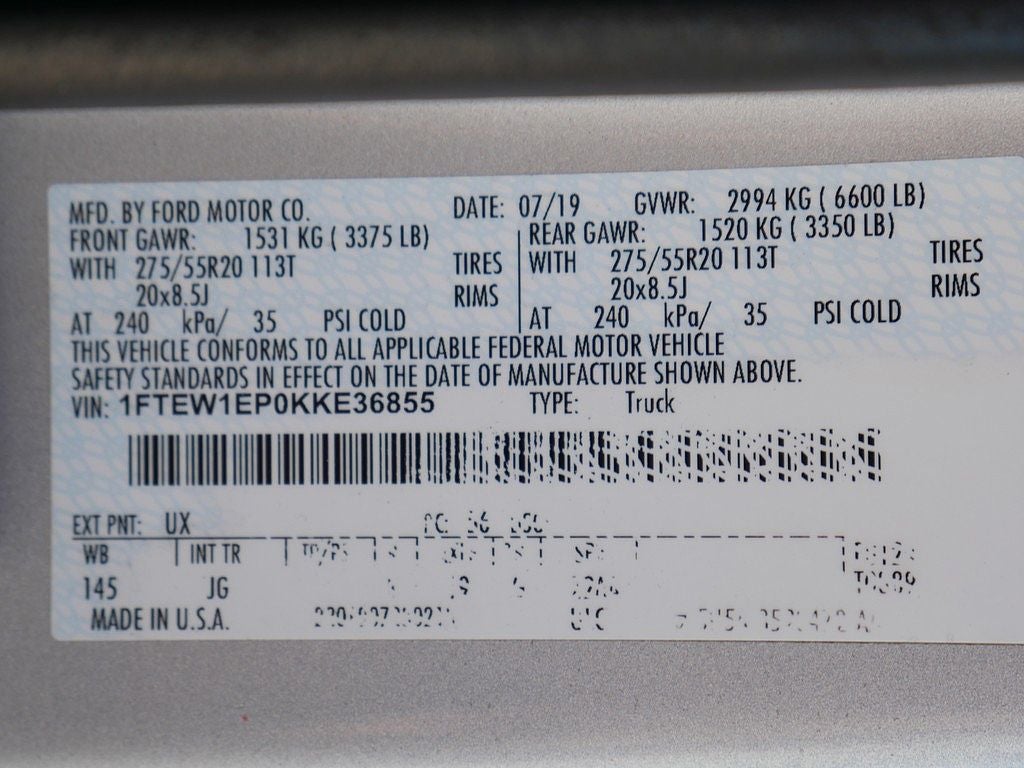 2019 Ford F-150 STX CREW 2.7