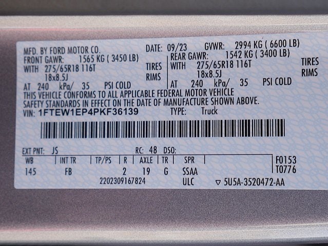 2023 Ford F-150 XLT CREW 2.7