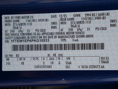 2023 Ford F-150 XLT CREW 2.7