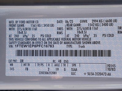 2023 Ford F-150 XLT CREW 2.7