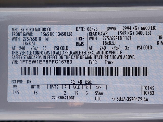 2023 Ford F-150 XLT CREW 2.7