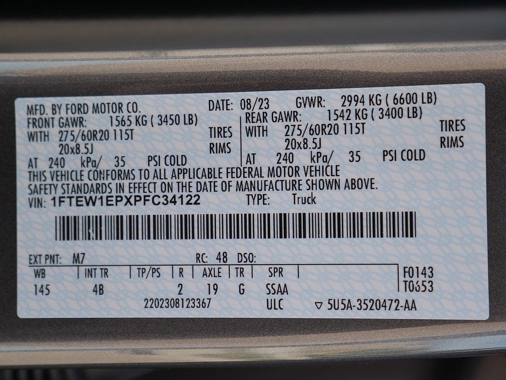 2023 Ford F-150 XLT CREW 2.7