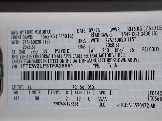 2026 Ford F-150 STX CREW 4WD