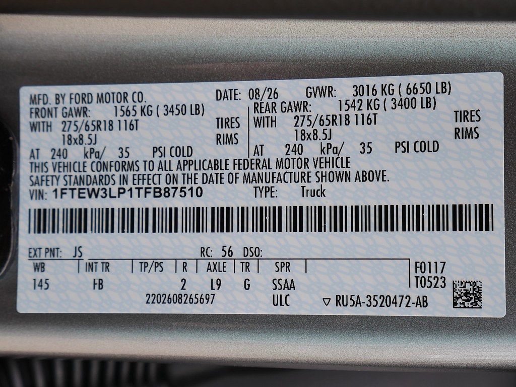 2026 Ford F-150 XLT CREW 4WD