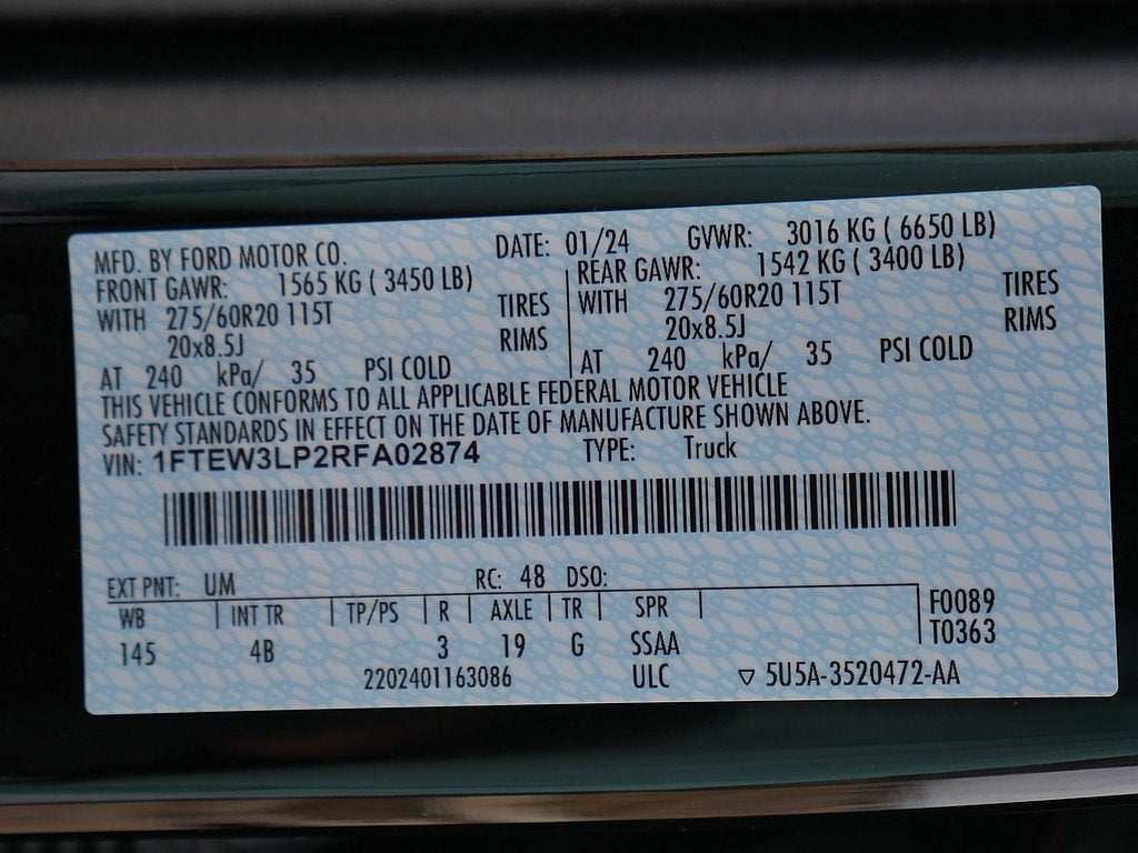 2024 Ford F-150 XLT CREW 2.7 303A